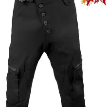 27-44! Большие размеры мужские брюки тренд гарем зауженные брюки мужские панк черные брюки Харадзюку мужские брюки m