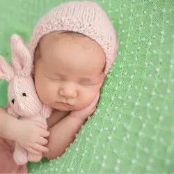 D & J вязать мини-мяч тканевые одеяла мягкие новорожденных Обёрточная бумага Весна Зеленый новорожденных Подставки для фотографий для