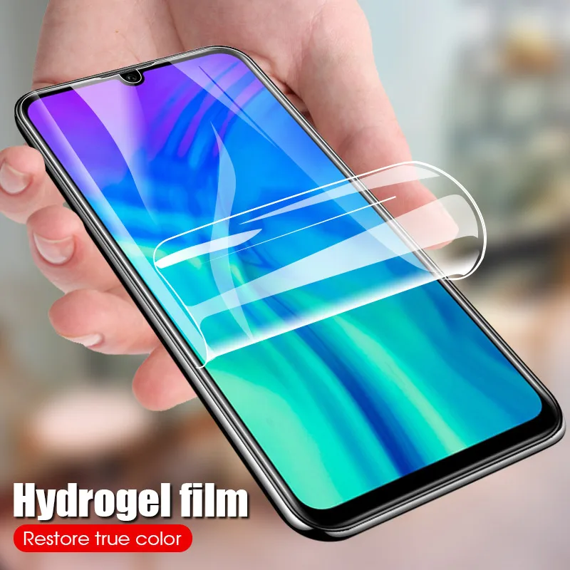 Мягкая защита экрана с полным покрытием для Huawei Y6 Y7 Pro Y9 P Smart 2019 Y5 Prime 2018