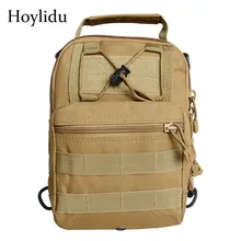 Новая мода Мужская Камуфляж сумки груди Портативный Повседневное Путешествия многофункциональный большой Ёмкость Водонепроницаемый Унисекс Коричневый сумки на плечо