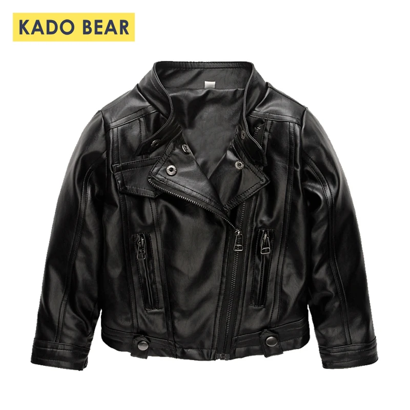 

Kids Coat Baby Boy Girls Leather Jackets Autumn Warm Unisex Outerwear Fashion Coats Children Girl Winter Clothes Zipper Clothing