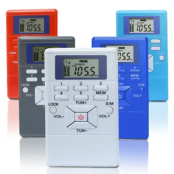 

LED Display Digital FM Radio Mini Speaker Portable Receiver Display Dual Channel Single Band Music Player