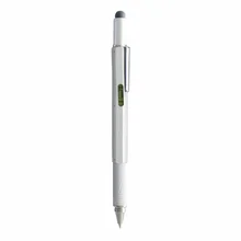 Multifunction Touch Screen Stylus Pen with Spirit Level Ruler Screwdriver(Silver)#8