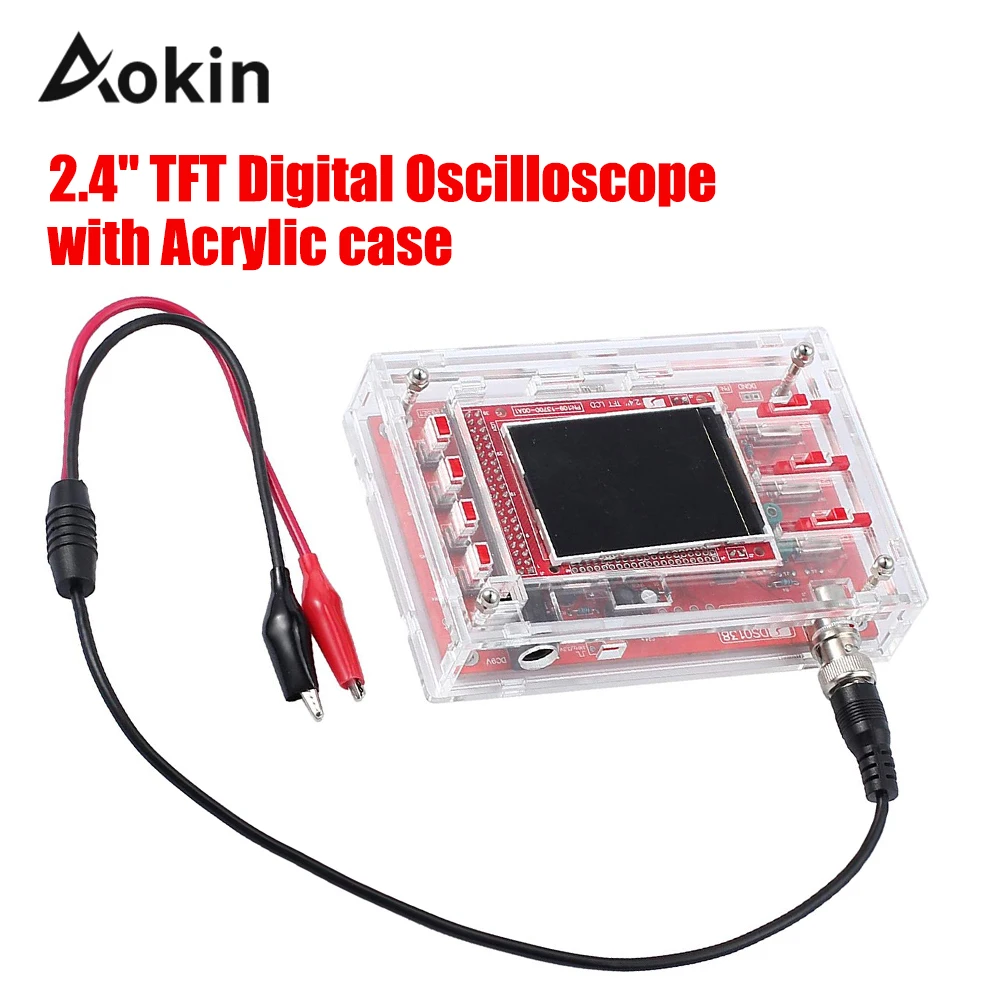 

Case DSO138 DS0138 2.4" TFT Pocket-size Digital Oscilloscope Handheld Acrylic DIY Case Cover Shell for DSO138