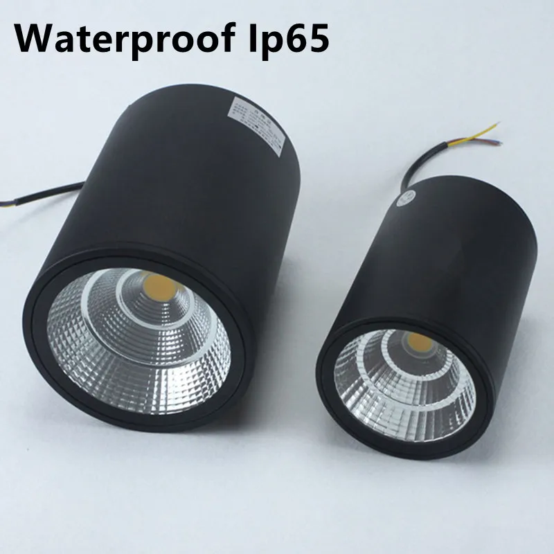 

Waterproof Ip65 Round high power led ceiling lamp surface mounted 7W 12w 20w 30w COB ceiling light AC90-265V RA>90