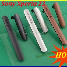 5 компл./лот Корпус для Sony Xperia Z3 L55 D6603 зарядка через usb+ карта Micro SD+ SIM карты Порты и разъёмы блок вилки соединителя чехол