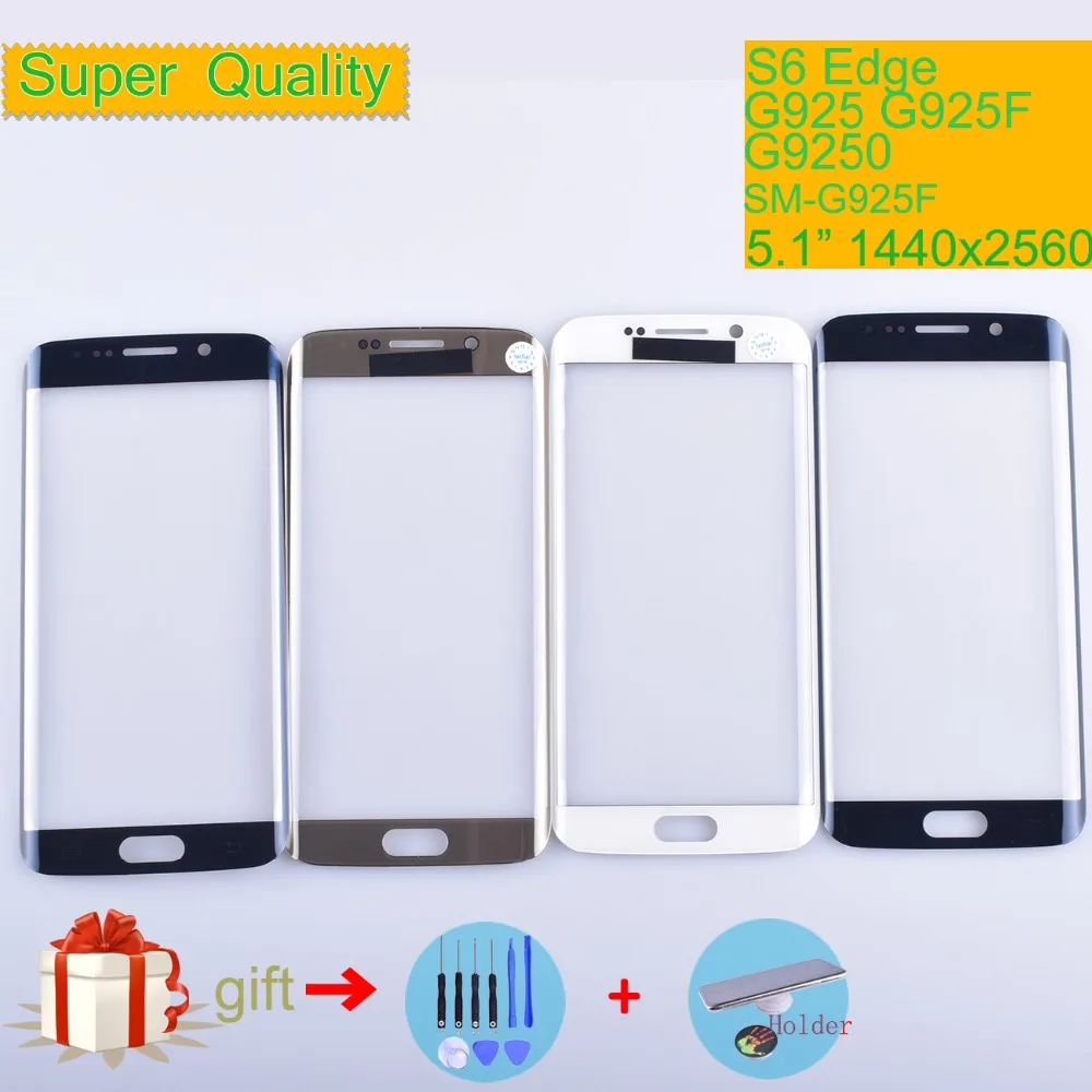 Для Samsung Galaxy S6 edge G925 SM-G925V G925F G9250 сенсорный экран передняя стеклянная панель