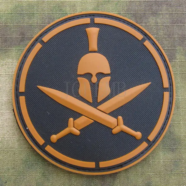 

TAN DEVGRU U.S. NAVY Seal Team Spartans Tactics Morale 3D PVC patch PB828 AOR CP