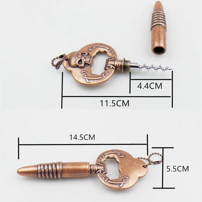 Креативный штопор для вина открывалка для пива 2 в 1 открывалка для бутылок череп красное вино цинковая бутылка из сплава открывалка классический винтажный прибор для домашнего бара