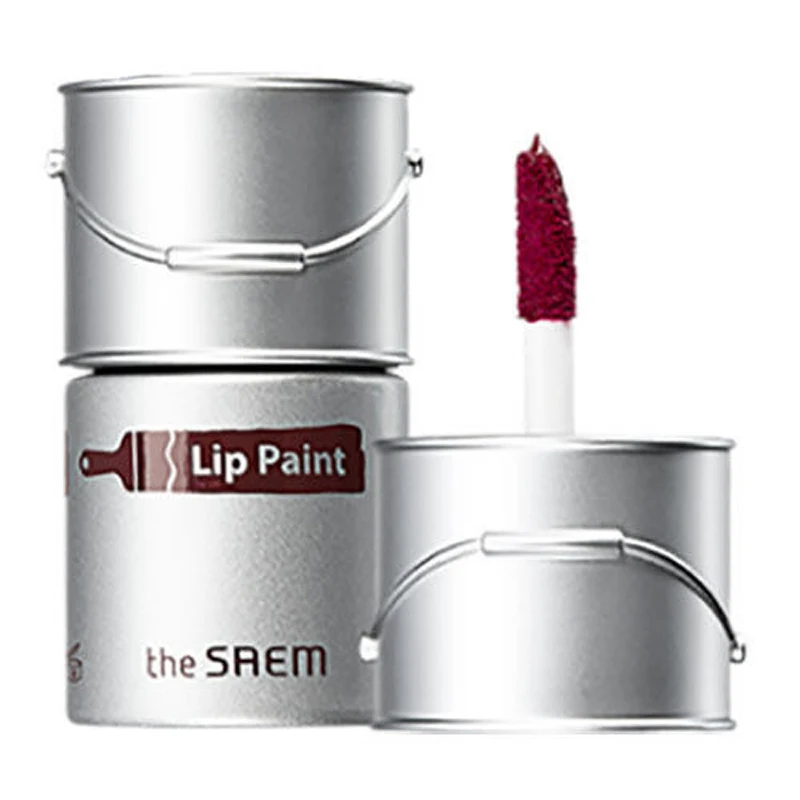 

THE SAEM Lip Paint 6.5ml Vivid Lip Tint Lipstick Long Lasting Lip Stain Moisturizing Lip Gloss Korea Cosmetics 5 Colors