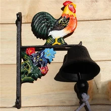 Cast Iron WELCOME Dinner Bell Wall Mounted Metal Bell Crafts Home Shop Store Wall Decoration Door Cabin Antique Free Shipping