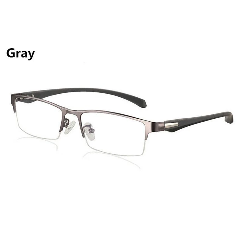 Новинка, полуоправа, солнечные фотохромные очки для близорукости, оптические мужские очки для студентов, близорукие очки, очки по рецепту-1,0-4 - Цвет оправы: Gray Frame