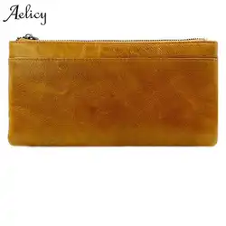 Aelicy 2018 известный бренд Для мужчин кошельки из натуральной кожи портмоне мужской Cuzdan клатч длинные Бизнес Для мужчин портмоне и кошельки