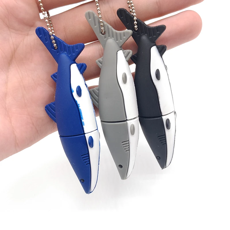 

Cartoon shark usb flash drive 64gb 32gb 16gb 8gb 4gb pen drive memory disk cute gift usb stick pendrive real capacity
