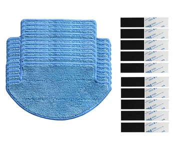 

High Quality 10pcs Microfiber Pro-Clean Mopping Cloths & 10pcs magic paste For Xiaomi Robotic Vacuum Cleaner replacements