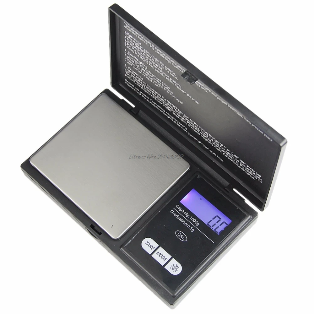 

1000g x0.1g Mini Digital Scale Jewelry Pocket Balance Precision Weight Gram LCD -W128