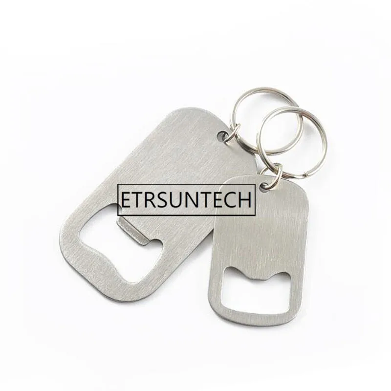 100pcs Stainless Steel Flat Speed Quick Bottle Opener Cap Remover Bar Tools Beer Keychains Custom Engraved | Дом и сад