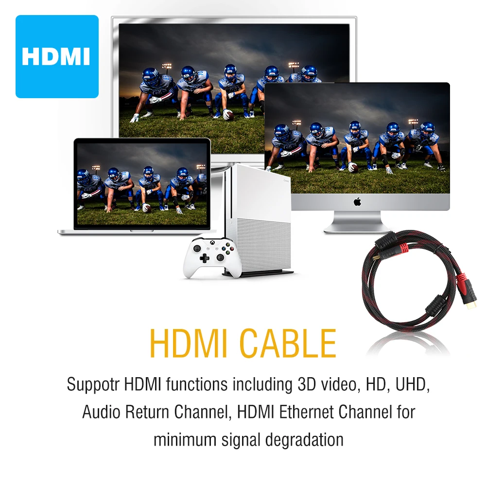100% новое поступление HDMI кабель к 1 5 м 3 4 версия 3D для PS3 проектор HD lcd Apple tv