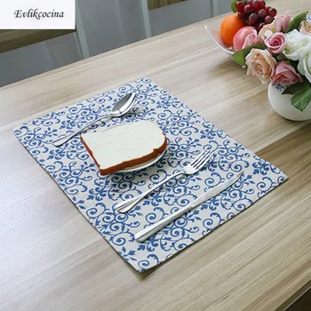 

Free Shipping Chinese Style Placemat Dining Table Coaster Cloth Insulation Coffe Tea Cup Pad Kitchen Mantel Individual For Table