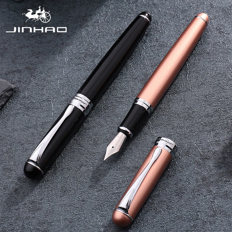 Fountain Pen Ink Luxury Calligraphy Pen Jinhao X750 High Quality Stainless Steel Ink Pen 18KGP 0.5mm Vulpen Boligrafos De Marca