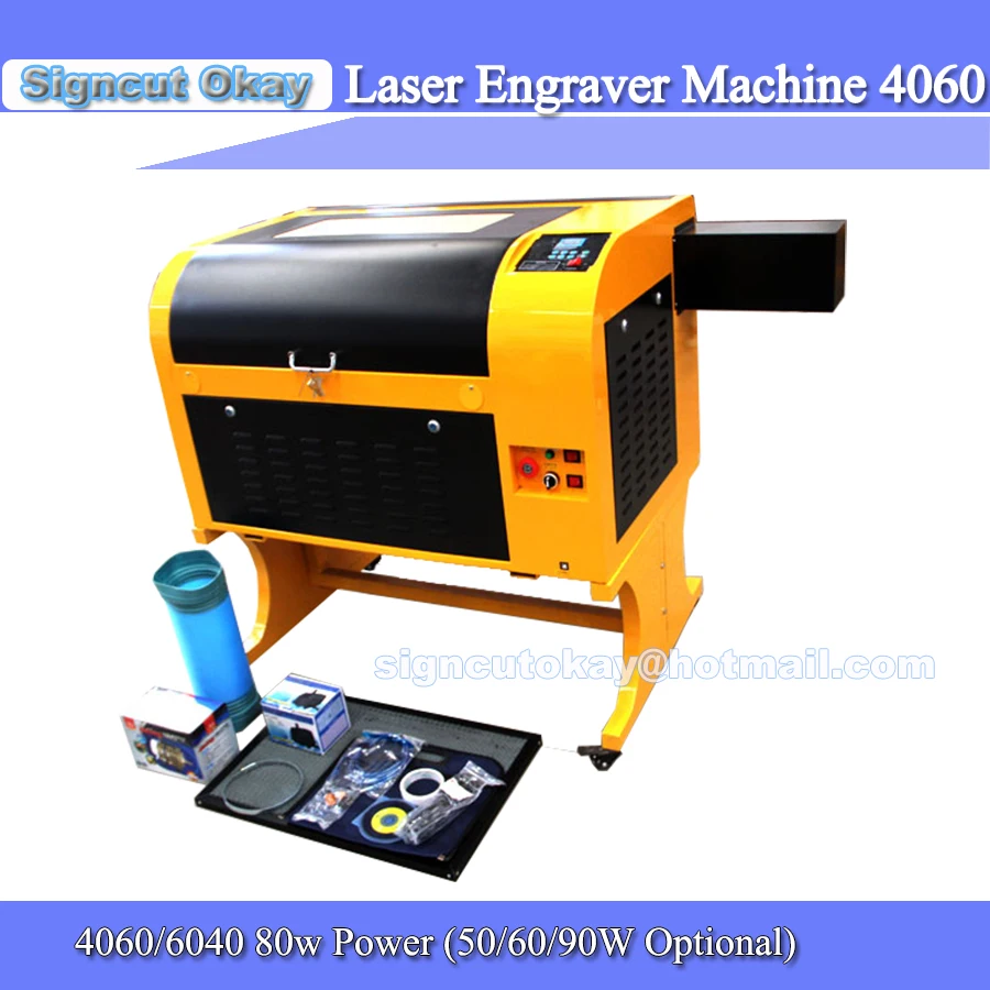 

Free Shipping Laser Engraver Machine 4060/6040 80W Power CE Up and Down Lifting System Red Positioning Laser Cutting Machine