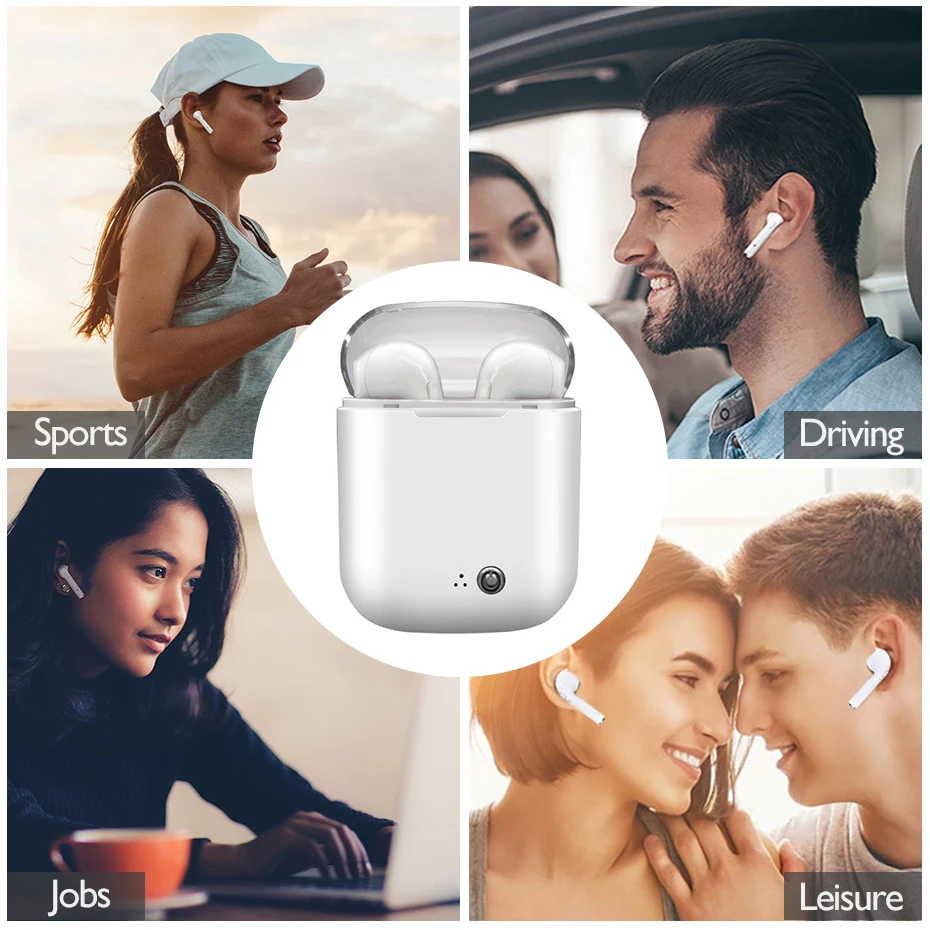 Twins Wireless Earphones In-Ear Sport Earphones Bluetooth Wireless Bluetooth Headphone For Xiaomi Samsung Huawei Phone (7)