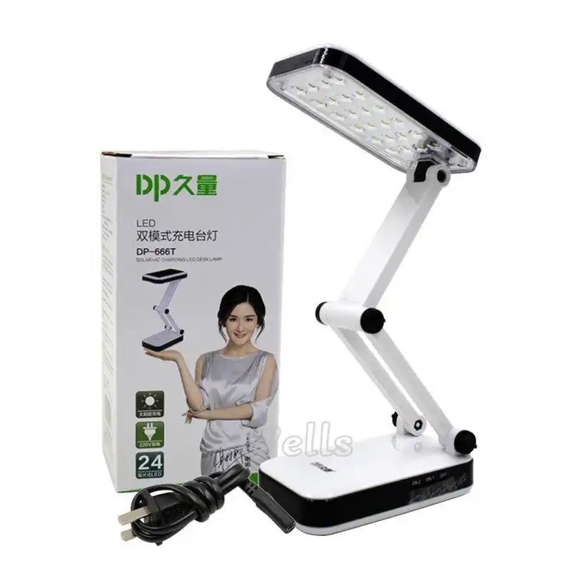 LED Desk Lamp Portable Solar Powered Foldable Lights Rechargeable Reading Lamps