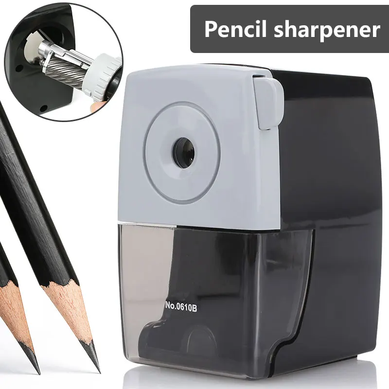 2 colors metal pencil sharpeners basic type for office hand crank