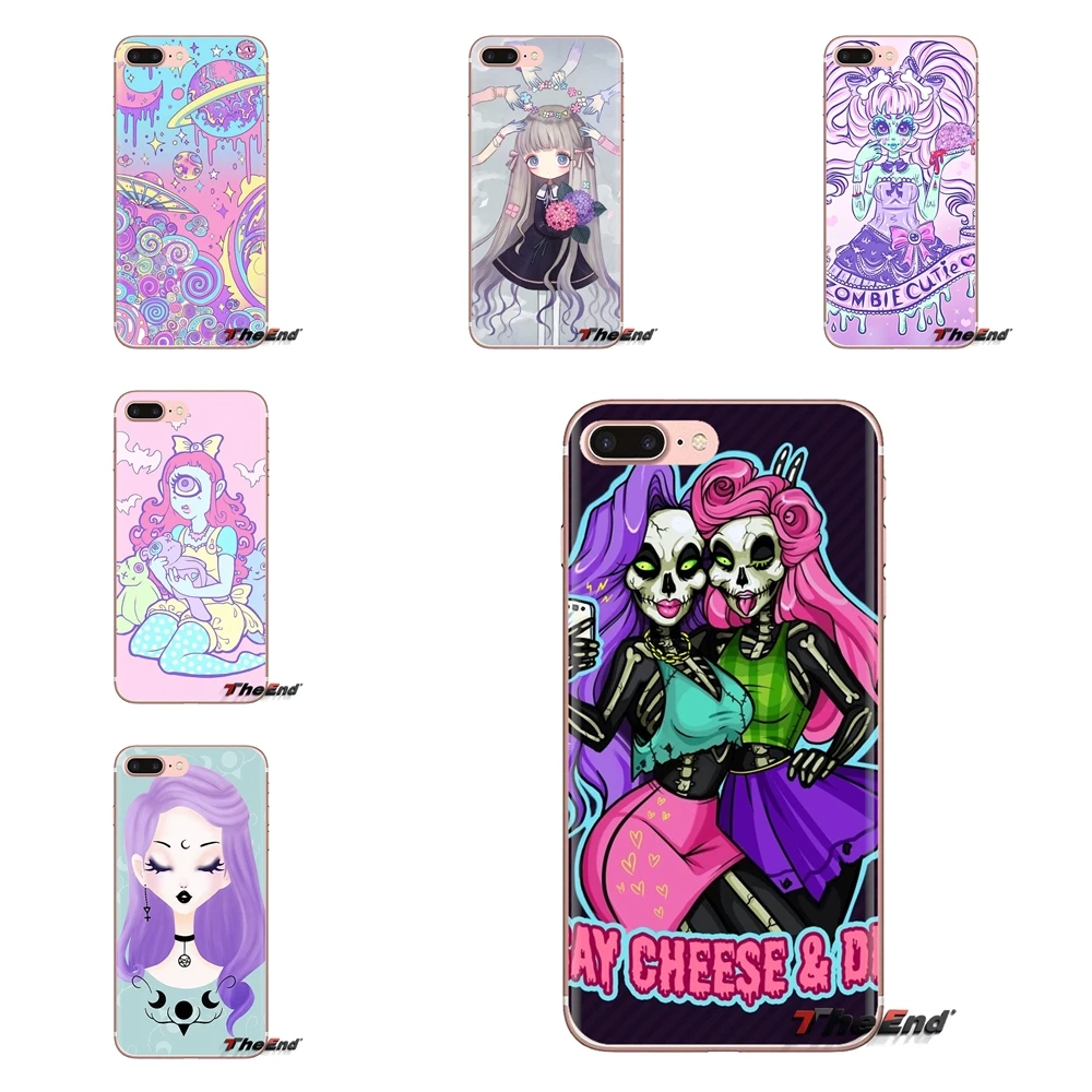 

Girly Pastel Witch Goth Transparent TPU Housing For Xiaomi Mi3 Samsung A10 A30 A40 A50 A60 A70 Galaxy S2 Note 2 Grand Core Prime