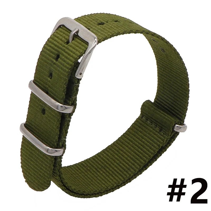 Top Quality Solid Colorful Nylon Strap Watchbands 20mm Watch Band Belts for Watch dw Luxury Watch Accessory