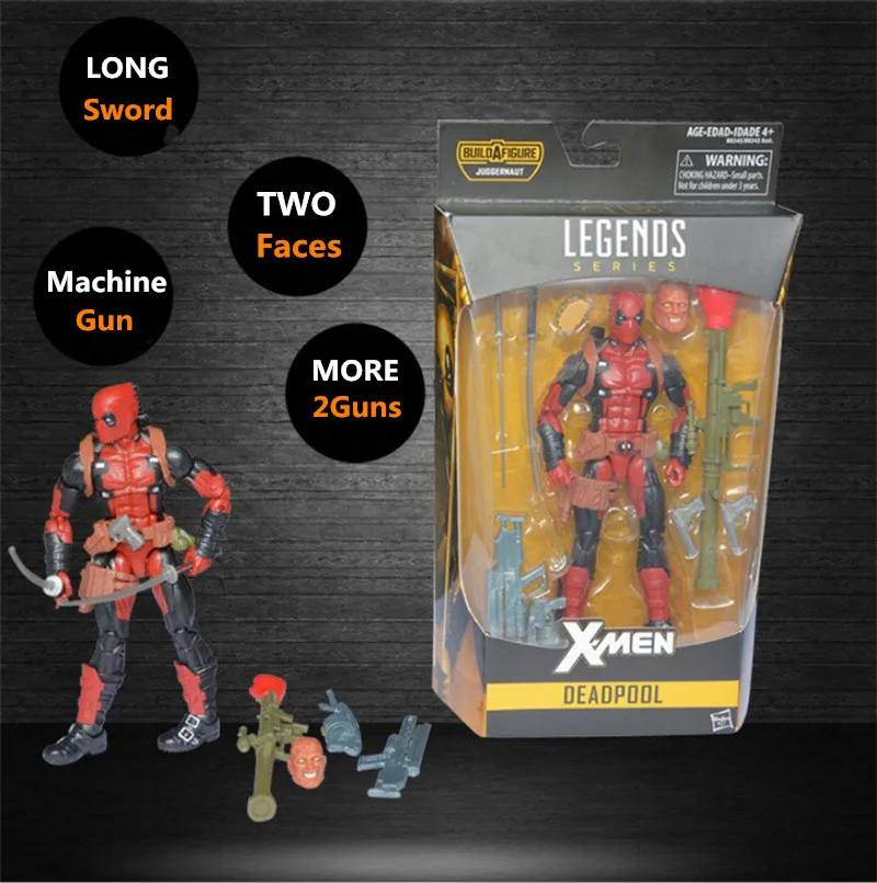 Marvel Мстители X-men Legends Дэдпул ПВХ фигурка игрушки Аниме Коллекционная модель игрушки Подвижная кукла лучший подарок