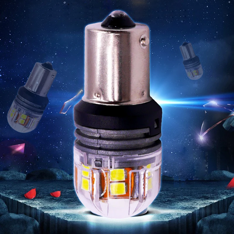 P21W Led Lamp Auto S25 BA15S 1156 7506 SMD Car Lights White Signal Bulb