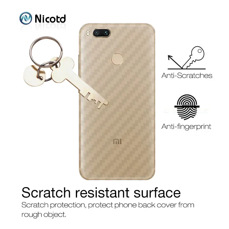 Soft 3D Carbon Fiber Back Cover for Xiaomi redmi  (1)