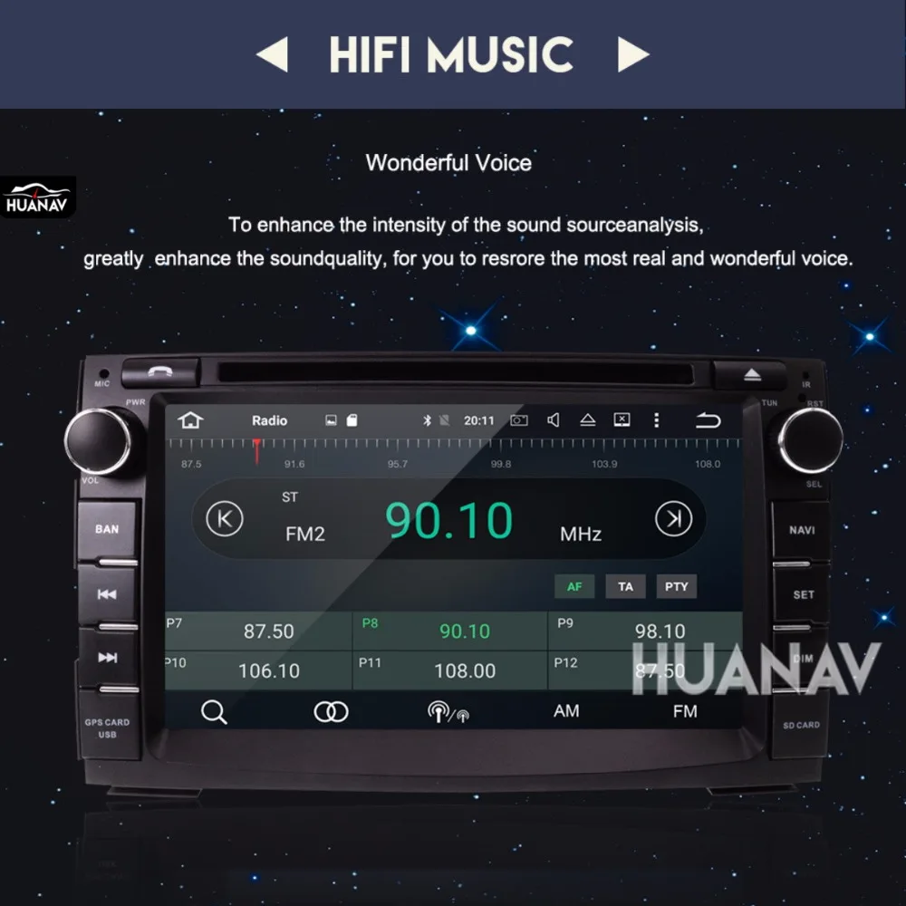 Excellent Car DVD player GPS navigation for Kia Ceed 2010-2012 KIA Venga 2010-2016 2 din radio stereo unit Android8.0 4GB+32GB/Android7 1