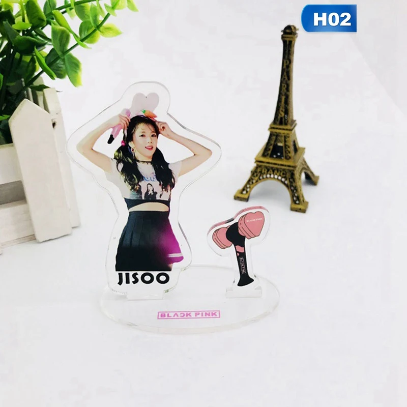 BLACKPINK Acrylic Kill This Love Lisa Jennie Standing Action Table Decor Transparent Desktop Decoration