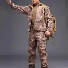 Мужская уличная спортивная экипировка мягкая оболочка камуфляжная тактическая куртка набор армейская водонепроницаемая охотничья одежда Пальто Военная куртка брюки