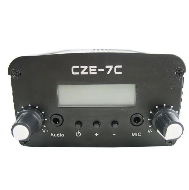 

Free shipping CZE-7C 7w broadcast fm radio transmitter audio broadcasting mini radio station