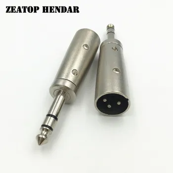 

5Pcs 3 Pin XLR Male / Female Jack to 1/4" 6.35mm 2 3 Pole Male Plug Mono / Stereo Microphone Adapter Connector High quality