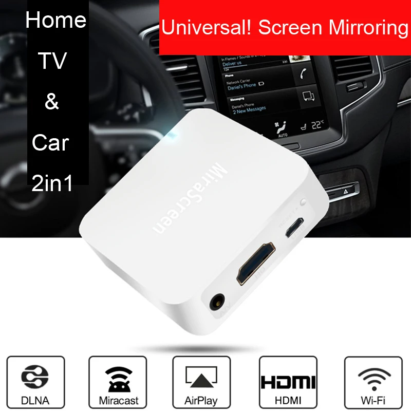 Wireless WIFI Screen Sharing Box HDMI AV Adapter For