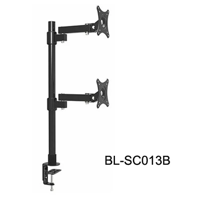 

SC013B Desktop Clamping 13-27" Dual Screen Monitor Holder Long Arm Monitor Mount Retractable Rotate LCD TV Mount Rack Arm Base
