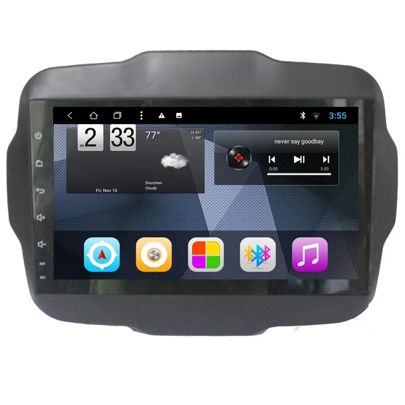 Flash Deal Ectwodvd 9inch Octa Core Android 8.1 Car DVD Player GPS Navigation Multimedia For JEEP Renegade 2016 0
