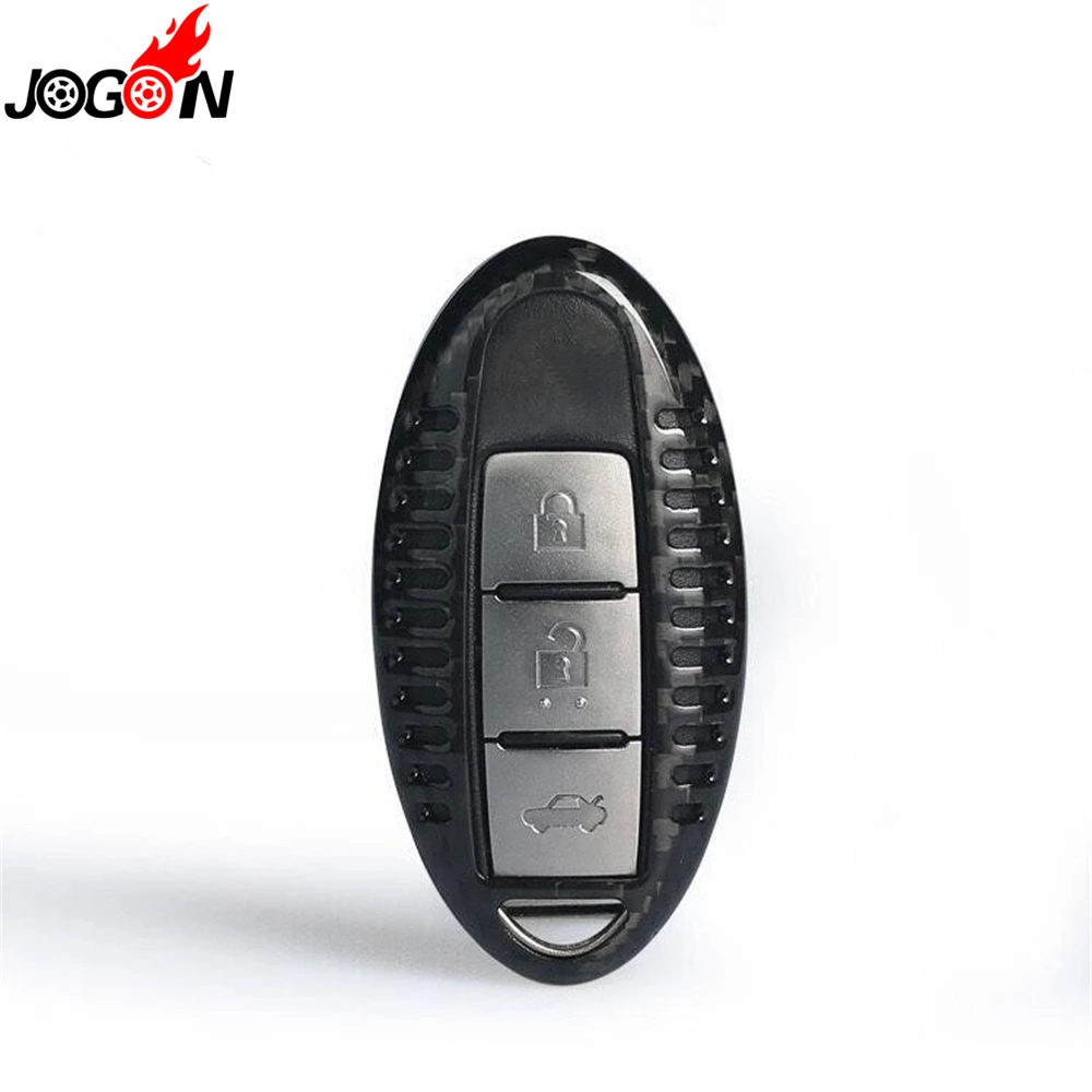 Real Carbon Fiber Remote Smart Key Fob Case Shell Cover For INFINITI