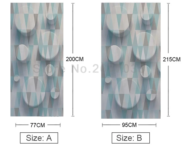 3D скандинавские геометрические узоры, наклейки на двери для гостиной, спальни, креативные самоклеющиеся ПВХ наклейки для домашнего декора, съемные наклейки на стену