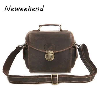 

Genuine Leather Flap Removable Shockproof Protective Camera Shoulder Messenger Crossbody Case Bags for Travel Canon Eos DSLR