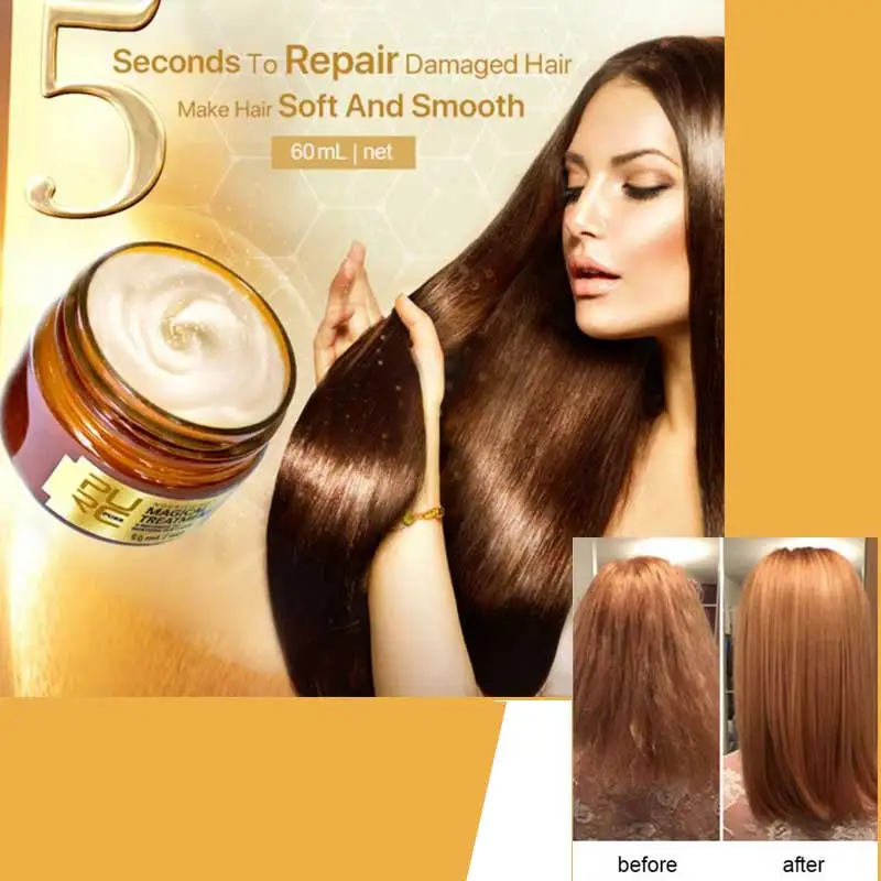 

PURC Magical treatment mask 5 seconds Repairs damage restore soft hair 60ml for all hair types keratin Hair & Scalp Treatment