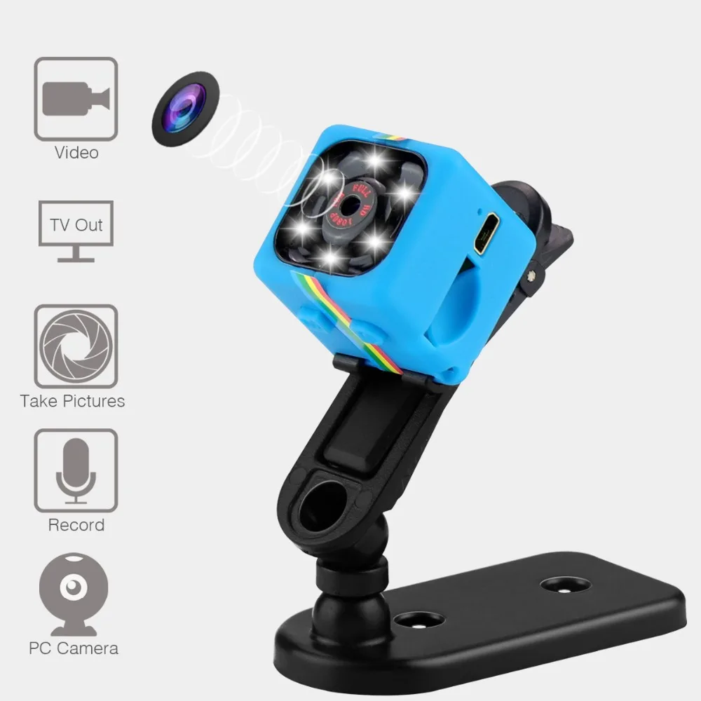 Sq11 микро камера HD 1080P DV мини 12MP Спортивная Автомобильный видеорегистратор с