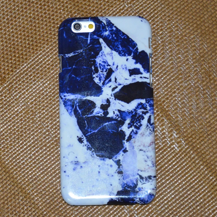 Бесплатная доставка Модный Темно-Синий Мраморный Дизайн чехол для iphone66s6plus77plus