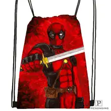Custom deadpool-fanart-marvel походная сумка на шнурке Cute Daypack Kids Satchel(черная спина) 31x40 cm#2018611-1(5