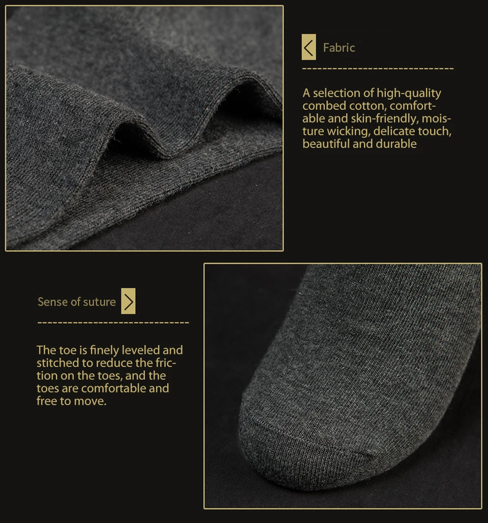 Men's Cotton Socks New styles 5 Pairs  Lot Black Business Men Socks Breathable for Male 2019 Spring and summer Business Fashion (15)