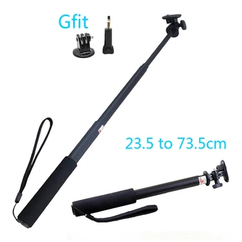 

Go Pro Aluminum Extendable Pole Stick Telescopic Handheld Monopod with Mount Adapter for Gopro Hero5 4 3+ 3 2 SJ4000 Xiaomi Yi